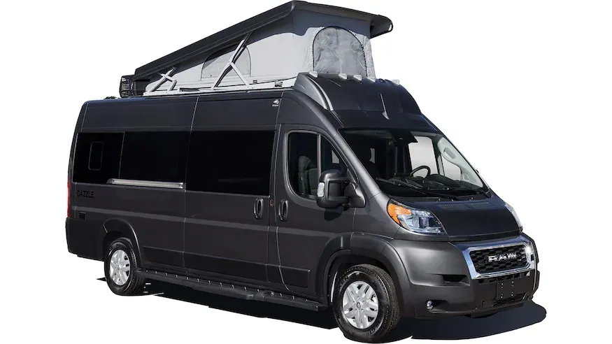 2023-Thor-Class-B-Van-Dazzle-Paint-Charcoal-3Q-SkyBunkUp-2JB